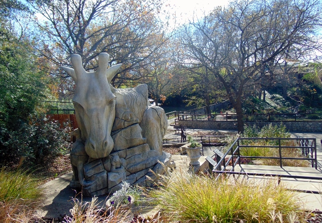 Animal statue entrance Frank Buck Zoo Gainesville TX