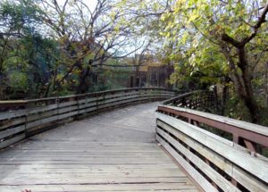 Wooden Bridge to Old Texas Town Fort Worth Zoo