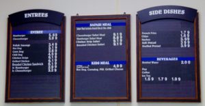 Overlook Cafe Menu Rolling Hill Zoo