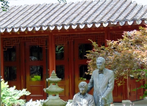 US ambassador to China & Wife Statue China Garden