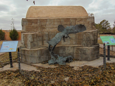 Bald Eagle Statue & Signs